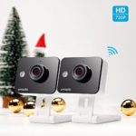 Zmodo 720P HD WiFi Wireless Smart Security Camera Two-Way Audio(2- Pack) – Cloud Service Available