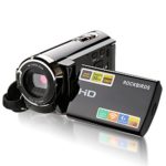 Camera Camcorders, RockBirds HDV-5053STR Digital Video Camera HDMI 1920x1080p Portable FHD WIFI Camera, Night Vision 30FTPS Video Camcorder with Touchscreen, 16X Digital Zoom(Black)