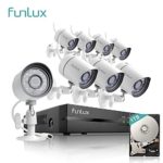 Funlux 8 Channel 1080p HDMI NVR Simplified PoE 8*720p HD Outdoor Indoor Security Camera System 1TB Hard Drive