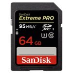 SanDisk Extreme PRO 64GB up to 95MB/s UHS-I/U3 SDXC Flash Memory Card – SDSDXPA-064G-X46
