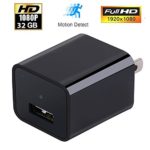 HD 1080P Camera USB Wall Plug Charger Adapter 32G Spy Hidden Camera Recorder