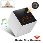 Panoraxy Music WiFi Hidden Camera,Invisible Lens,Wireless Stereo Speaker, US FM Radio, 30fts Night Vision,Remote 720P Video, HD Music, Free App, Loop Record, Free 16G Toshiba Card