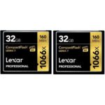Lexar Professional 1066x 32GB CompactFlash card LCF32GCRBNA10662 – 2 Pack