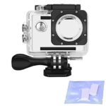 Vemico Action Camera Waterproof Case for AKASO EK7000 EK5000/ DBPOWER / Lightdow /Campark/ WIMIUS/ EKEN/ SJ4000/ ODRVM / Lightdow /APEMAN / NEXGADGET With Anti-Fog Inserts (Clear)