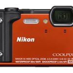Nikon W300 Waterproof Underwater Digital Camera with TFT LCD, 3″, Orange (26524)