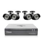 Swann HD (1280 x 720) Security System, 4 Channel DVR with 4 x High Definition 1MP Pro-A850 Weatherproof Aluminum Surveillance Cameras, Motion Detection day/night, HDMI & VGA output, Smartphone Viewing (SWDVK-444004)