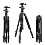 Zomei Q555 Lightweight Alluminum Alloy Camera Tripod with 360 Degree Ball Head + 1/4″ Quick Release Plate For Canon Nikon Sony Samsung Panasonic Olympus Fuji DSLR And Camcorders