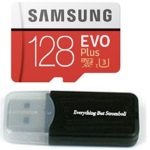 128GB Samsung Evo Plus Micro SDXC Class 10 UHS-1 128G Memory Card for Samsung Galaxy Note 8, S8, S8+ Plus, S7, S7 Edge, S5 Active Cell Phone with Everything But Stromboli Card Reader  (MB-MC128GA)