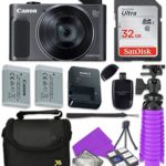 Canon PowerShot SX620 HS Digital Camera with Sandisk 32 GB SD Memory Card + Extra Battery + Tripod + Case + Card Reader + Cleaning Kit