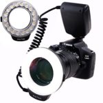 SAMTIAN Macro Ring Flash Photography with 18pcs SMD LED Light for Canon Nikon Sony Panasonic Olympus Camera such as Canon 650D 600D 550D 70D 60D 5D Nikon D5000 D3000 D5100 D3100 D7000 D7100 and more