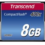 Transcend 8GB 400X Compact Flash Memory Card (TS8GCF400)