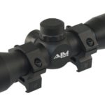 Aim Sports 4X32 Compact Rangfinder Scope with Rings