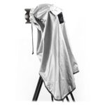Movo CRC03 Extra-Long Waterproof Rain Coat for DSLR Camera, Lens & Tripod (Metallic Gray)