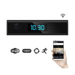 1920×1080 HD WIFI Hidden Spy Camera Clock Night Vision 1080P Wireless Covert Nanny Cam Support Android/iOS Phone View Video Monitor Recording for Home Security Motion Dection