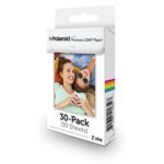 Polaroid 2×3-Inch Premium ZINK Photo Paper for Polaroid Snap / Snap Touch / Z2300 / SocialMatic Instant Cameras / Zip Instant Printer, Regular Color Border, 30-Pack