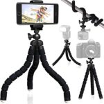 Nialik Flexible Tripod For Your Camera, Phone, Flashlight or GoPro, Lightweight and Compact Professional Stand In Your Pocket. Can Hold Up To 10 Lbs