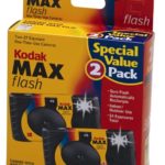 2 Kodak MAX 35mm Single Use Cameras with Flash