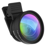 Cell Phone Camera Lens ZPTONE 2 in 1 Clip-on Lens Kit 0.45X Super Wide Angle & 12.5X Macro Phone Camera Lens for iPhone 7 6s 6 Plus 5s Samsung Android & Most Smartphones Black