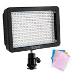 160 LED Dimmable Digital Camera / Camcorder Video Light Panel with 4 Filters by TECKIN suitable for Canon, Nikon, Pentax, Panasonic, Sony, Olympus Digital SLR Cameras