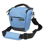 Camera Case – Evecase Digital SLR / DSLR Professional Camera Shoulder Bag For Compact system, Hybrid, SLR / DSLR and High Zoom Camera – Blue