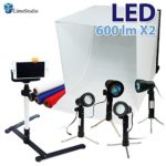 LimoStudio 24″ Folding Photo Box Tent LED Light Table Top Photography Studio Kit, AGG1071