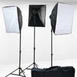 Fancierstudio Professional Digital Video Continuous Softbox Lighting Kit with Lighting Stand, 3000 Watt – (9026S3)