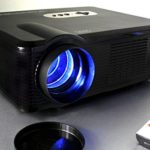 720P LED LCD Video Projector, Fugetek FG-857, Home Theater Cinema projector, Multi Inputs – 2-HDMI, 2-USB, 1280×800 Native Resolution, Black, Sleek Design, US Support & Warranty