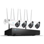 Reolink 1080p Wireless Security Camera System Outdoor HD 4 Channel WiFi NVR Hard Drive Home Business Monitor RLK4-210WB4