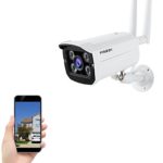 FREDI Wireless Security Camera,720p WiFi Wireless IP Security Bullet Camera(Weatherproof)