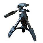 RetiCAM Tabletop Tripod with 3-Way Pan/Tilt Head, Quick Release Plate and Carrying Bag – MT01 Mini Tripod, Aluminum, Black