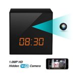 Spy Hidden Nanny Wifi Camera Clock , Enhanced Night Vision, Remote Live Video on IOS/Android Phone/PAD, DC/Battery, Motion Detection, Multi-user, No Extra Fee
