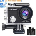 Campark ACT68 Action Camera Waterproof Camera WiFi 2.7K & FHD 1080P Underwater Video Cam with Mounting Accessories Kit
