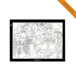 GAOMON B4 Size LED Light Box 5MM Ultrathin Light Pad USB Art Tracing Board for Sketch and Copy – GB4