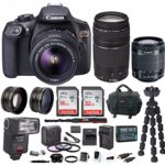 Canon EOS Rebel T6 DSLR Camera w/ 18-55mm & EF 75-300mm Lenses & Zoom TTL Flash Gun & 48GB Supreme Bundle