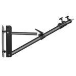 Neewer Triangle Wall Mounting Boom Arm for Photography Studio Video Strobe Lights Monolights Softboxes Umbrellas Reflectors, 180 Degree Flexible Rotation, Max Length 49 inches/125 centimeters (Black)