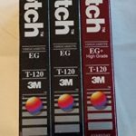 Scotch 3 VHS Value Pack with 2 High Standard and 1 Performance High Grade Videocassette T-120