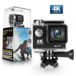 Action Camera,Bekhic 4K WiFi Ultra HD Waterproof DV Camcorder 12MP 170 Degree Wide Angle, Including Waterproof Case and Full Accessories Kits