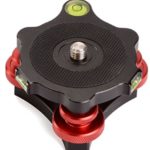 Desmond DLEVX-68 Leveler w Bubble Level for Tripod 3/8 Precision Tri-Wheel Leveling Base