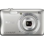 Nikon COOLPIX S3700 Digital Camera with 8x Optical Zoom and Built-In Wi-Fi (Silver)(Certified Refurbished)
