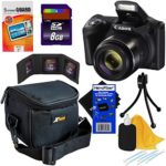 Canon Powershot SX420 IS 20 MP Digital Camera with 42x Optical Zoom and Built-In Wi-Fi (Black) + 7pc 8GB Accessory Kit w/ HeroFiber Ultra Gentle Cleaning Cloth
