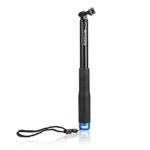 Amobios 12-37 Inches Waterproof Telescoping Extendable Selfie Stick Rust-Preventing and Anti-reflective Pole for GoPro Cameras