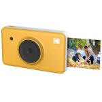 Kodak Mini SHOT Wireless 2 in 1 Instant Print Digital Camera & Printer With LCD Display w/4PASS Patented Printing Technology (Yellow)