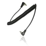 Foto&Tech Male to Male M-M FLASH PC Sync Cable Cord 12-Inch Coiled Cord with Screw Lock Suitable for Nikon, Canon, and most DSLR cameras Flash Trigger (Male to Male FLASH PC Sync Cable)