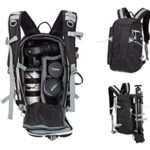 Beaspire Camera Backpack Waterproof Travel Standard Camera Bag for Canon, Nikon, Sony, Olympus, Samsung, Panasonic SLR DSLR Camera(Black)