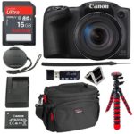 Canon PowerShot SX420 Digital Camera 42x Optical Zoom Wi-Fi NFC Enabled, SanDisk Ultra 16GB, DSLR Camera Bag, 12″ Tripod and Premium Accessory Bundle