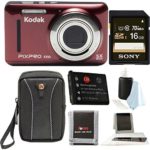 Kodak PIXPRO Friendly Zoom FZ53 (Premium Bundle, Red)