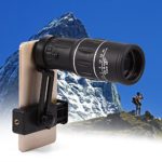 Fosa 16X Hiking HD Camera Lens Monocular Telescope Zoom Waterproof Fog Proof with Phone Holder