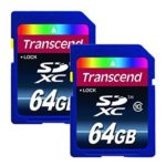 Transcend 64gb High Speed Class 10 SD MEMORY CARD (2 x 64GB Memory Cards) for Nikon D7200, D7100, D7000, D750, D5500, D5300, D5200, D5100, D3300, D3200, D3100, D810, D810A, D800, D800E, D610, D600, D4