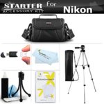 Accessory Starter Kit For The Nikon Coolpix B500, L330, L340, L310, L810 L820, L620, L830, L840 Digital Camera Includes Deluxe Carrying Case + 50 Tripod w/Case + Screen Protectors + Mini Tripod + More