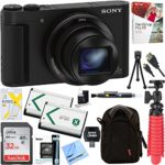 Sony Cyber-shot HX80 Compact Digital Camera with 30x Optical Zoom (Black) + 32GB SDHC Memory Dual Battery Kit + Accessory Bundle